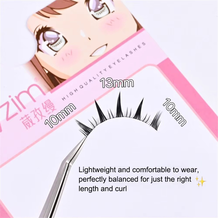 Japanische Cosplay Falsche Wimpern, 5 Paar, Damen - Bild 4