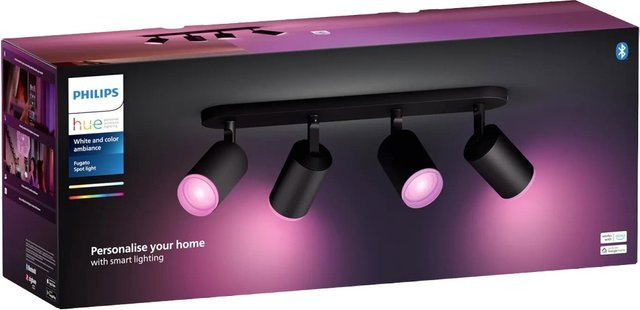 Philips Hue Fugato Smart-LED-Aufbauspot White & Color Ambiance Schwarz 4er Set - Bild 2
