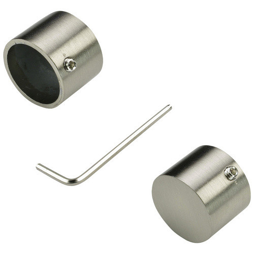 LIEDECO Endstück Kappe für Stangen in Silber, Durchmesser: 20 mm - Bild 2