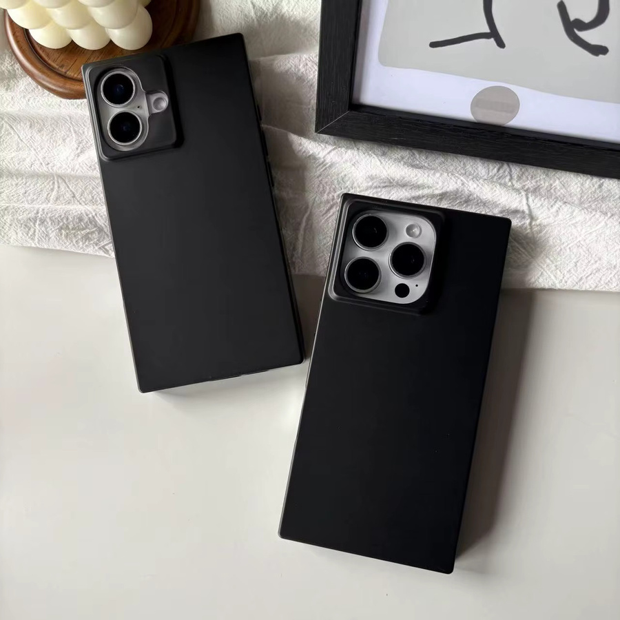 Schwarze matte Handyhülle für Apple iPhone 13 bis 17 Pro Max in Abrazinfarbe - Bild 2