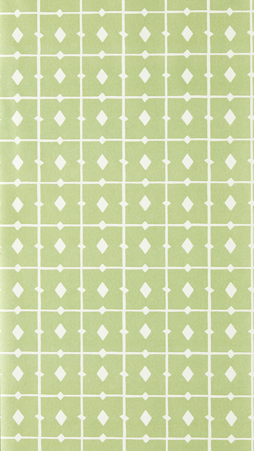 Scion Tapetenfliesen Abstract Geometric Modern in Pea Green aus Vlies - Bild 1