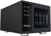HighPoint SSD6444 NVMe RAID Gehäuse mit 4x Port zu PCIe 3.0 x16, Schwarz - Bild 1