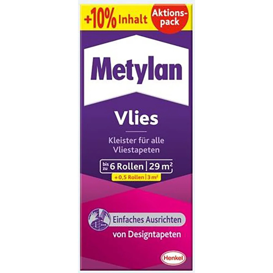 Metylan Vlies-Tapetenkleister in Pulverform, wasserbasiert, transparent, 200 g - Bild 2