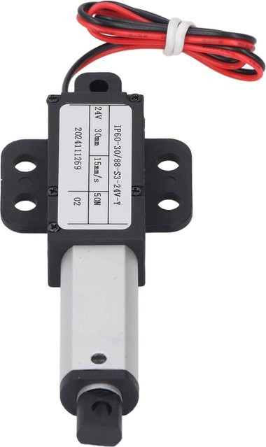 Mini Elektrischer Linearaktuator Painter 24V mit 30mm Hub und 50N Schub, IPX4 Wasserdicht, Schwarz - Bild 1
