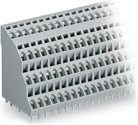 WAGO Vierstock-Leiterplattenklemme 738-104 in Grau - Bild 1