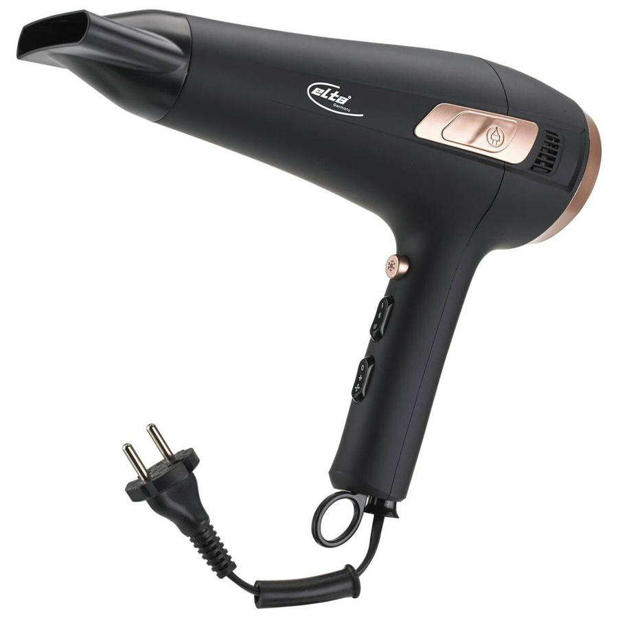 Elta Haartrockner HT-2200.1 Schwarz B: 24,0 cm, T: 9,0 cm, H: 23,0 cm - Bild 2