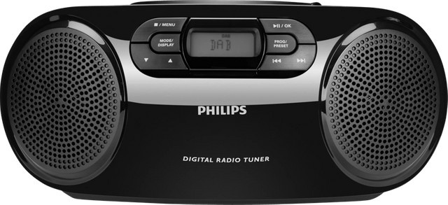 Philips AZB500/12 Radiorekorder mit CD-Spieler, DAB+ und FM in Schwarz - Bild 2