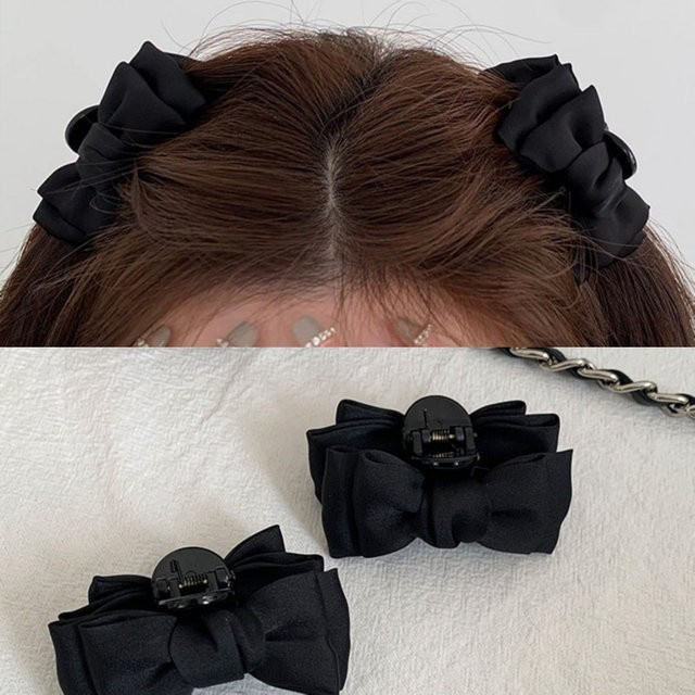 Haarclip Bogen Schwarz, Damen - Bild 1