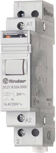 Finder Stromstoß-Schalter für Hutschiene 20.21.8.008.4000, 1 Schließer, 8 V/AC, 16 A, 4000 VA, Weiß - Bild 1