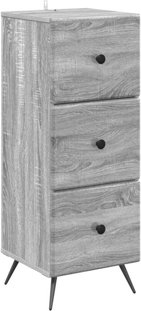vidaXL Schubladenschrank in Grau Sonoma, moderner Holzwerkstoff-Schrank für Home Office, B/T/H: 33 x 34,5 x 90 cm - Bild 1