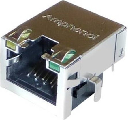 Amphenol RJE7118814B1 Ethernet LAN Anschluss in Silber - Bild 1