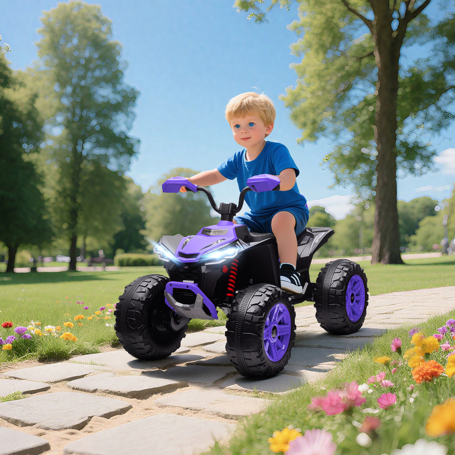 AIYAPLAY Elektro Quad für Kinder, 2 Sitzer, Lila, ab 3 Jahre - Bild 2