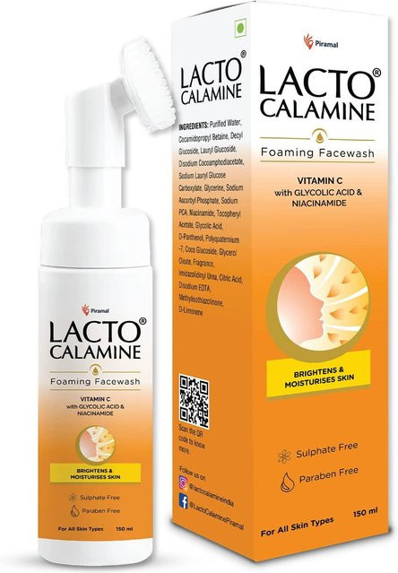 Lacto Calamine Vitamin C Schäumendes Gesichtswaschgel, 150 ml, Empfindliche Haut - Bild 1