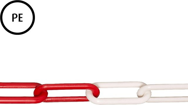 Conacord Absperrkette aus Kunststoff in Rot-Weiß mit Ø 6 mm als Meterware - Bild 1