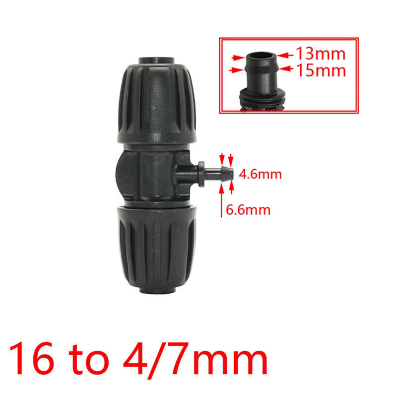 WHWH PE Schlauch Verbindungsstücke Set mit Barb Ellenbogen und Steckern für 16mm PE Rohre, Größen: 1/2 x 3/8 x 1/4 x 1/8 Zoll - Bild 3