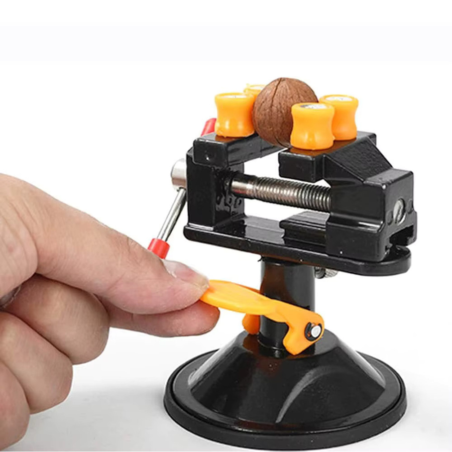 SI FANG Mini-Schmuckschraubstock mit drehbarer Funktion und verstellbarer Klemmung für Gravur und Bastelarbeiten - Bild 5