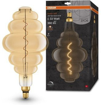 Osram Vintage 1906 LED-Lampe Filament E27 Warmweiß Gold/Messing dimmbar 4,8W 360lm - Bild 2