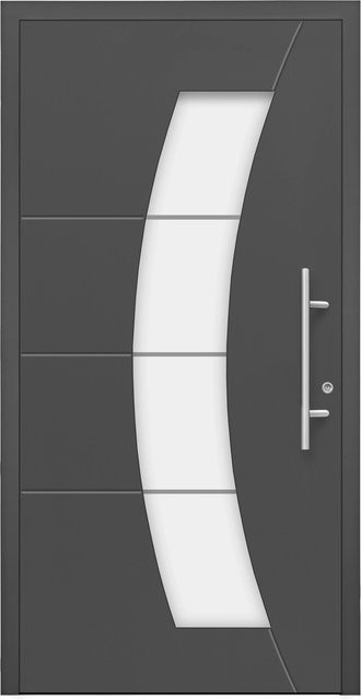 Splendoor Moderno Aluminium-Haustür mit Glaseinsatz, Anthrazit Metallic, Anschlag Rechts, B: 110 cm, H: 210 cm - Bild 1