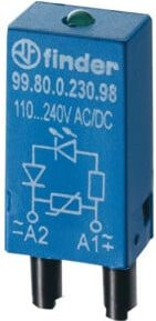 Finder Steckmodul mit LED 99.80.0.230.59 in Grün, 10 Stück - Bild 1