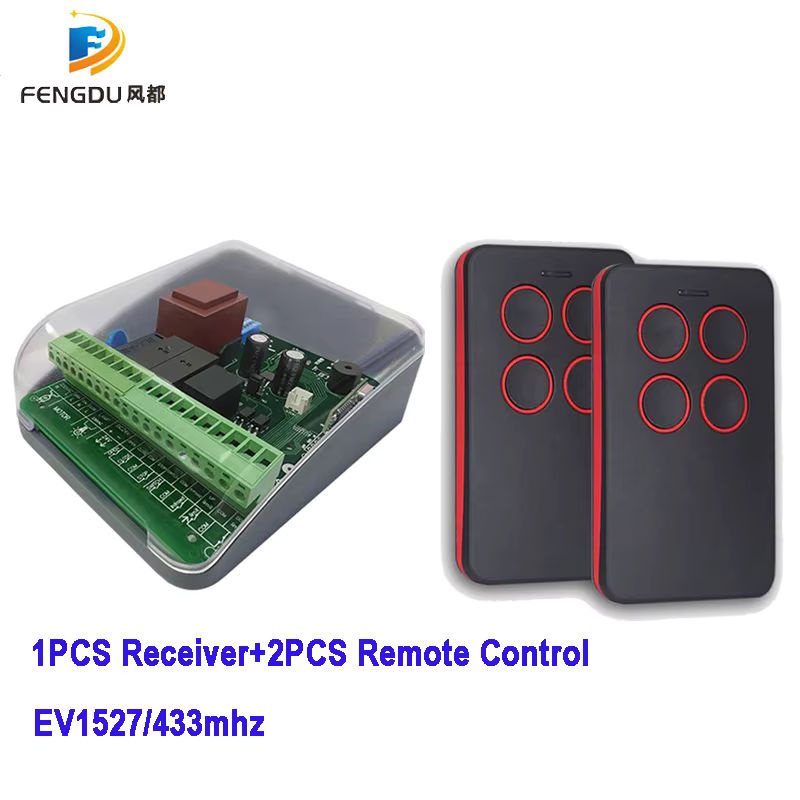 4-Kanal Garagentor Funkempfänger mit Sender für AC 220-250V und 433MHz Lerncode - Bild 3
