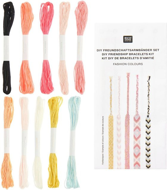 Rico Design DIY Freundschaftsarmbänder Set Fashion Colours, Bunt / Mehrfarbig - Bild 1