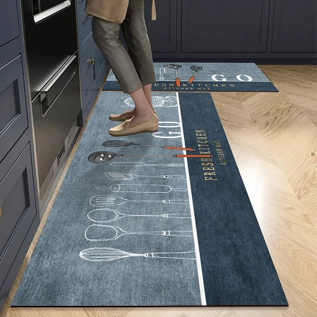 VIKAMA Küchenbodenmatte im modernen Design für Wohnzimmer, Schlafzimmer und Flur - Bild 1