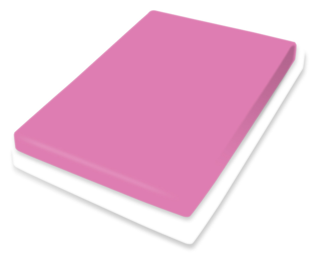 Bassetti Topper Spannbetttuch aus Baumwolle in Fuchsia/Pink - Bild 1