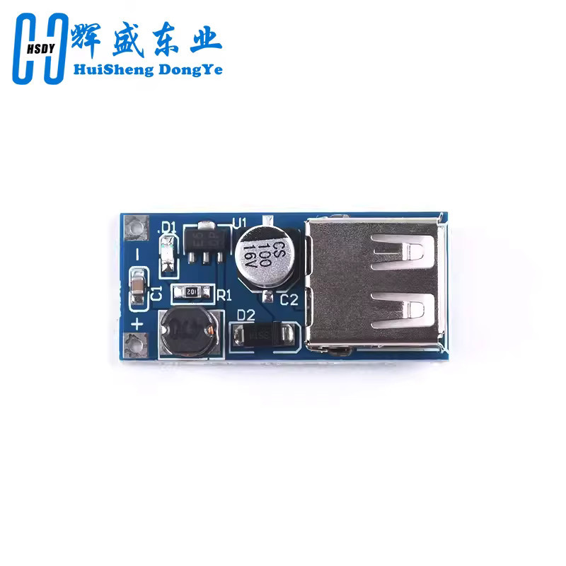 HUISHENGYUFA DC-DC Step-Up USB-Ausgangsladegerät Power Boost Modul, Blau, 0,9 V bis 5 V auf 5 V, 600 mA - Bild 2