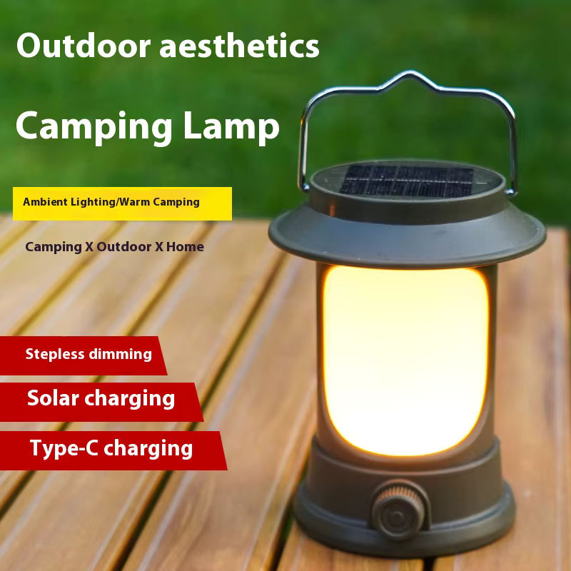 ESMARTER Solar Camping Laterne mit LED, dimmbar, Weiß - Bild 4