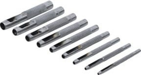 BGS Do it yourself Locheisen-Satz 9-tlg. in Silber, 2,5 - 10 mm - Bild 1