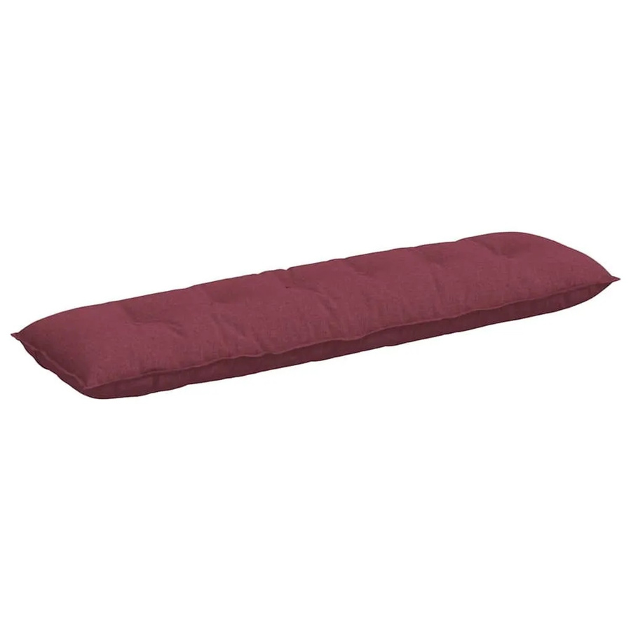 vidaXL Rückenkissen in Weinrot mit abnehmbarem Bezug aus Polyester, B/H/T: 180 x 50 x 19 cm - Bild 2