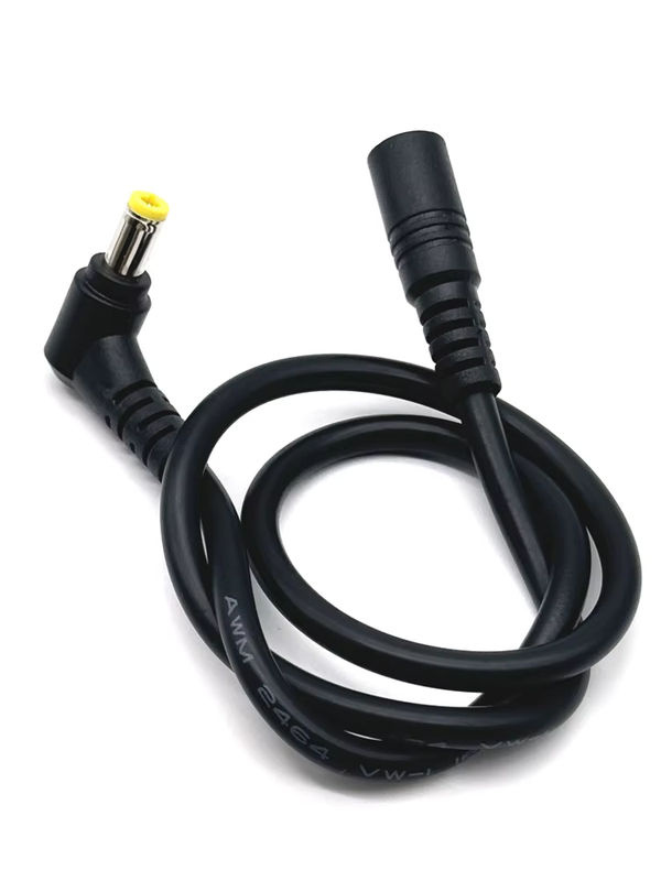 LAJQTAO DC-Stromkabel mit Stecker und Buchse, 18AWG, 5,5 x 2,5 mm, Schwarz, 10A Hochstrom-Netzstecker Anschluss für Ladegeräte - Bild 7