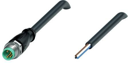 Pepperl+Fuchs 240807-100010 Sensor-Aktor-Steckverbinder konfektioniert, 4-polig, Schwarz, Länge: 5 m - Bild 1