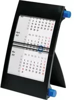 rido/idé Tischkalender 2027 Monatskalender Schwarz-Rot - Bild 1