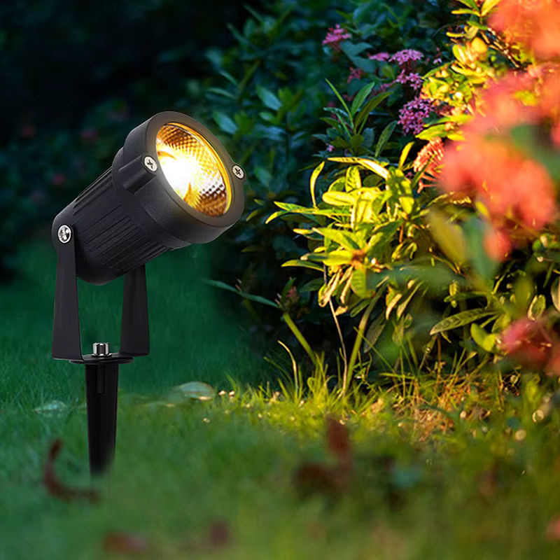 10 Stück Teetealy LED-Rasenlampen IP65 wasserdichte Gartenbeleuchtung in Gelb und Schwarz für Weg und Boden - Bild 4
