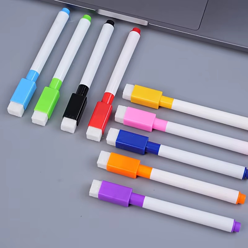 8-Farben Whiteboard-Marker Set mit magnetischem Radierer und Bullet-Spitze in Multicolour für Büro, Schule und Unterricht - Bild 2