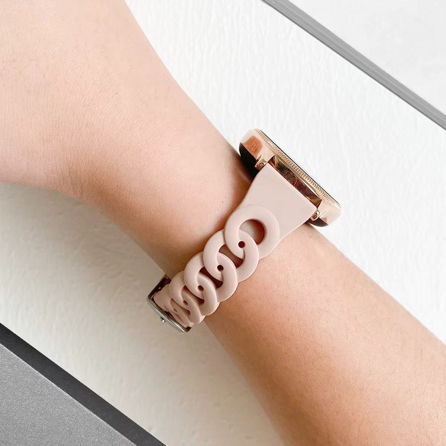 I LOVE LUO Uhrenarmband Silikon, Weiß, Unisex - Bild 2