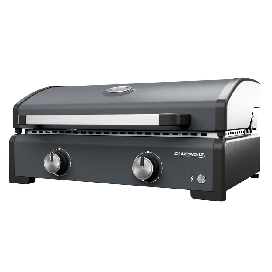 Campingaz Gasgrill Plancha Sigma 2 Cook in Schwarz und Silbergrau mit Plancha-Kochdeckel, Thermometer und Reinigungssystem, B/T/H: 65 x 56 x 31 cm - Bild 2
