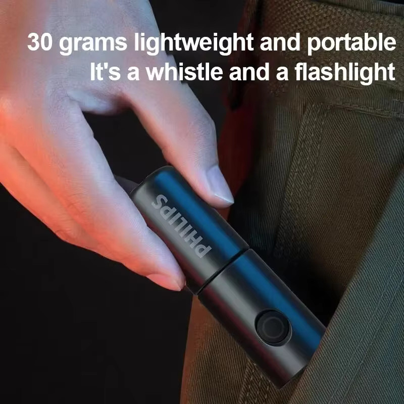 Philips SFL1126 LED Taschenlampe in Schwarz mit 4 Beleuchtungsmodi für Camping und EDC - Bild 2
