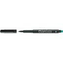 Faber-Castell Multimark Permanent Marker in Schwarz mit Spezialradierer, Spitze M, Bullet Tip - Bild 1