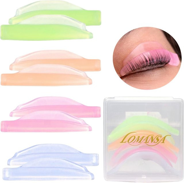 Lomansa Lash Lift Shield Silikon Wimperndauerwelle Pads, 8 Stück - Bild 1