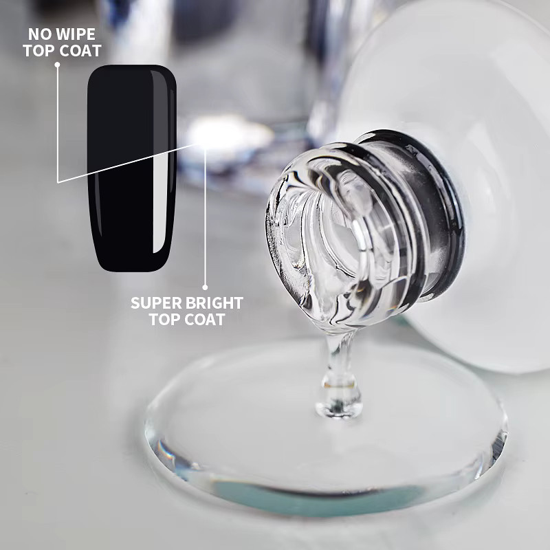 AWStorG Super Top Coat Nail Art Gel-Lack, klar, glänzend, 15 ml - Bild 2
