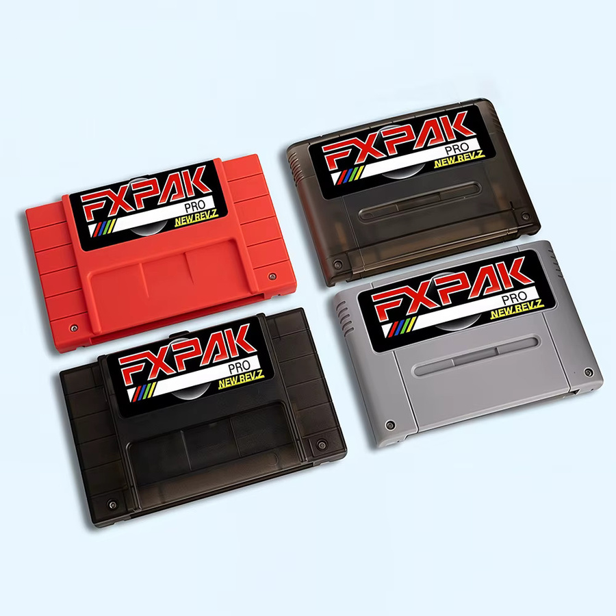 Everdrive Premium Retro FXPAK Rev Z 16bit Spiele-Kassette für SNES mit 1200 Spielen, Cyclone Chip und 16 GB Micro SD-Karte in Schwarz und Transparent - Bild 5