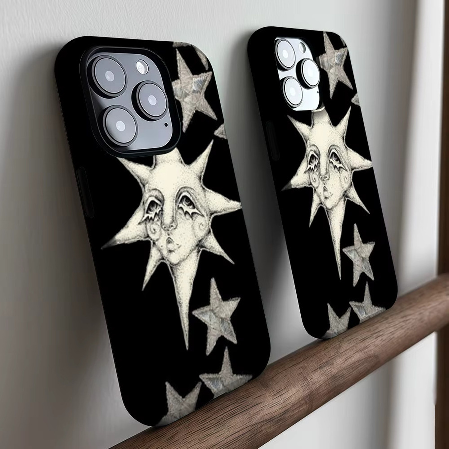 CaseLumi Matte Bumper Schutzhülle für iPhone 17 16 15 14 13 Pro Max mit MagSafe Kompatibilität in Celestial Noir Schwarz - Bild 4