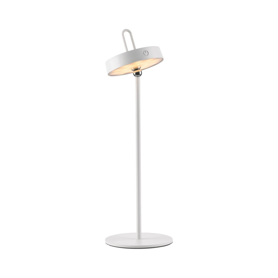 Just Light LED-Akku-Tischleuchte Amag Weiß, dimmbar, Höhe: 47,2 cm, Durchmesser: 15 cm - Bild 1