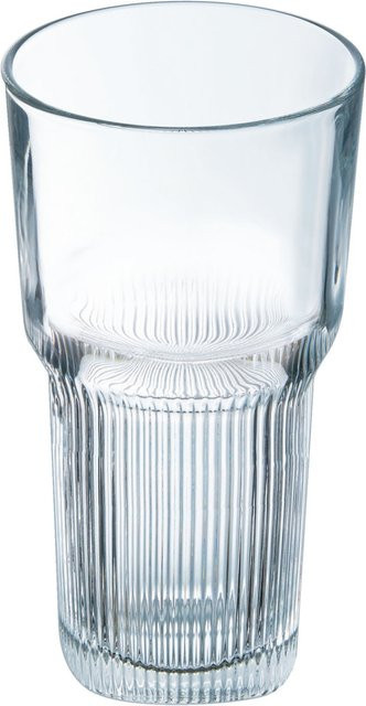 Arcoroc Starline Longdrinkglas Tumbler transparent gestreift 460 ml, Höhe: 16 cm, 6er Pack - Bild 1