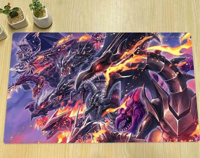 ERZHOU Yu-Gi-Oh! Rote Augen Schwarzer Drache Anime Mauspad Multicolor, Dicke: 2 mm - Bild 1