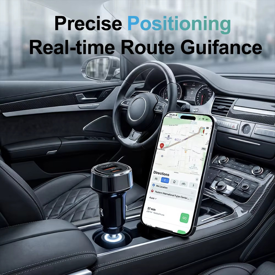 Peocke Auto OBD GPS-Tracker in Schwarz für iOS und Android zur Fahrzeugüberwachung und Anti-Verlust-Ortung - Bild 2
