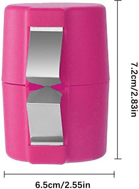 Oudun Eierschalentrenner und Eierknacker in Pink aus Kunststoff und Edelstahl - Bild 1