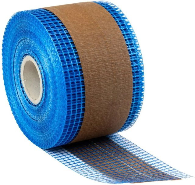 Dalsys Balkenfix Glasfasergewebe Blau, Breite: 16,6 cm, Länge: 50 m, 140 g/m², Maschenweite: 10 x 10 mm - Bild 1